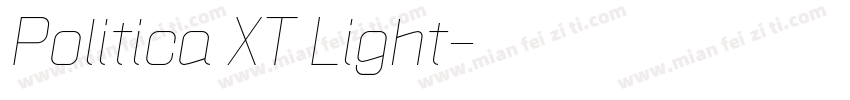 Politica XT Light字体转换